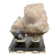 Hyalite opal on chalcedony