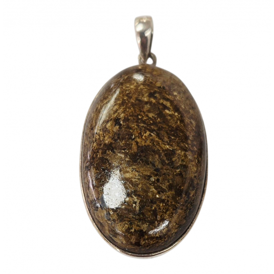 Bronzite Pendant silver