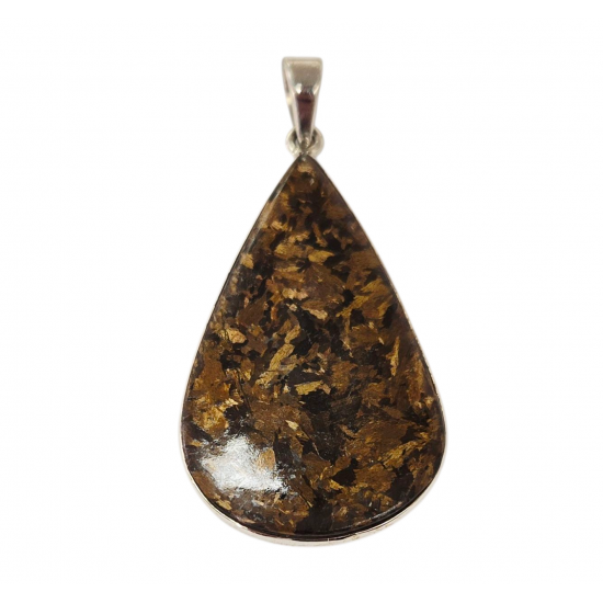 Bronzite Pendant silver