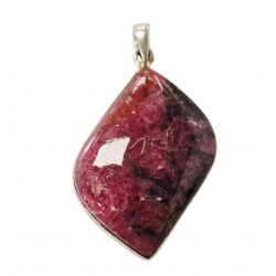 pendant rhodonite silver