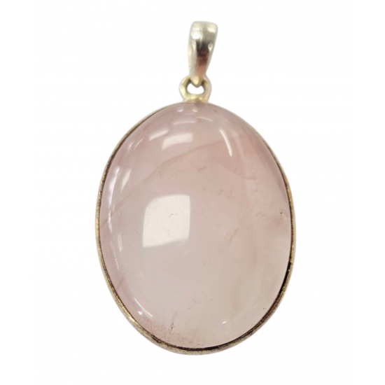 Rose Quartz Pendant silver