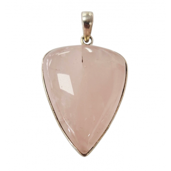 Rose Quartz Pendant silver