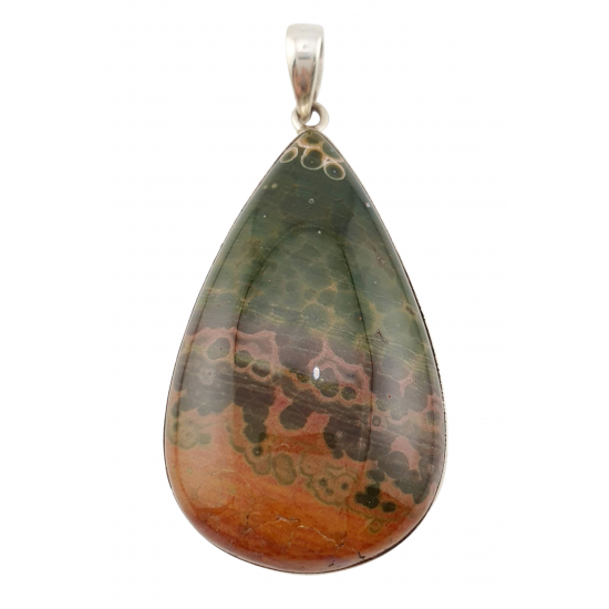 pendant ocean jasper silver
