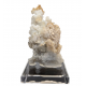 Hyalite opal on chalcedony