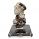 Hyalite opal on chalcedony