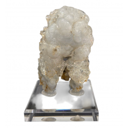 Opale hyalite sur calcédoine