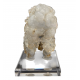Hyalite opal on chalcedony