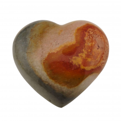 Polychrome jasper heart