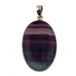 pendant fluorite silver