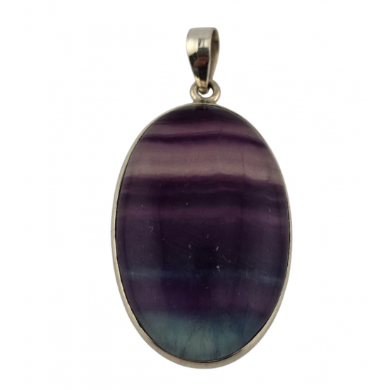 pendant fluorite silver pendant fluorite silver