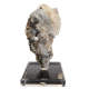 Hyalite opal on chalcedony