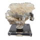 Hyalite opal on chalcedony