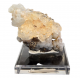 Hyalite opal on chalcedony