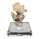 Hyalite opal on chalcedony