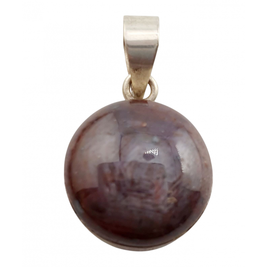 Sterling Silver star ruby pendant