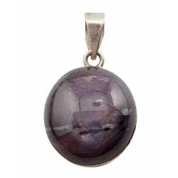 pendentif Rubis etoile argent