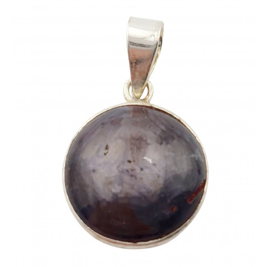 Sterling Silver star ruby pendant