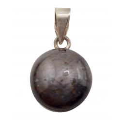 pendentif Rubis etoile argent
