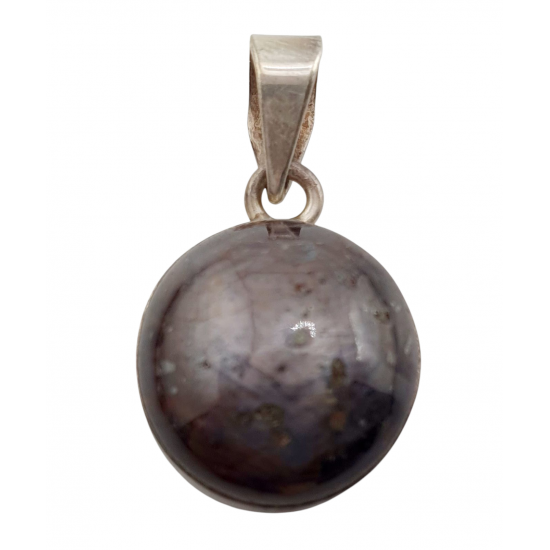 Sterling Silver star ruby pendant