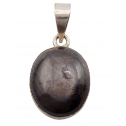 pendentif Rubis etoile argent