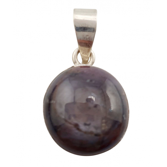 Sterling Silver star ruby pendant