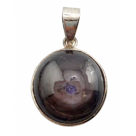 Sterling Silver star ruby pendant