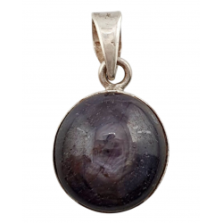 pendentif Rubis etoile argent