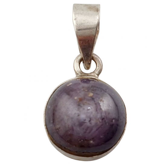 Sterling Silver star ruby pendant