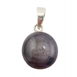 pendentif Rubis etoile argent