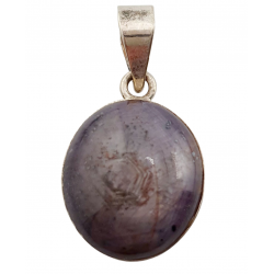 Sterling Silver star ruby pendant