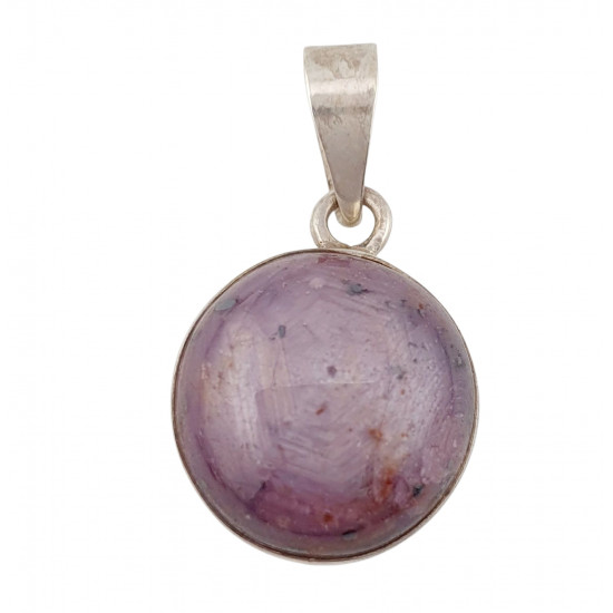 Sterling Silver star ruby pendant