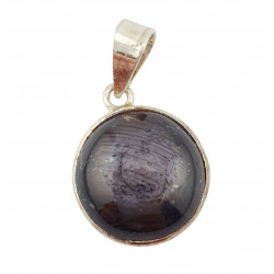 pendentif Rubis etoile argent
