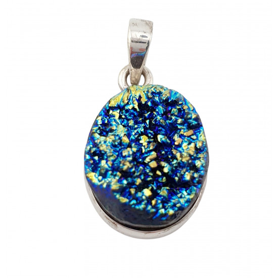 pendant titanium quartz silver