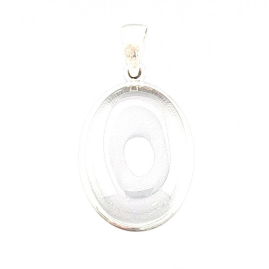 pendant quartz crystal silver