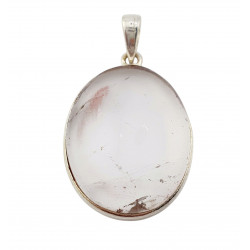 pendant quartz crystal silver