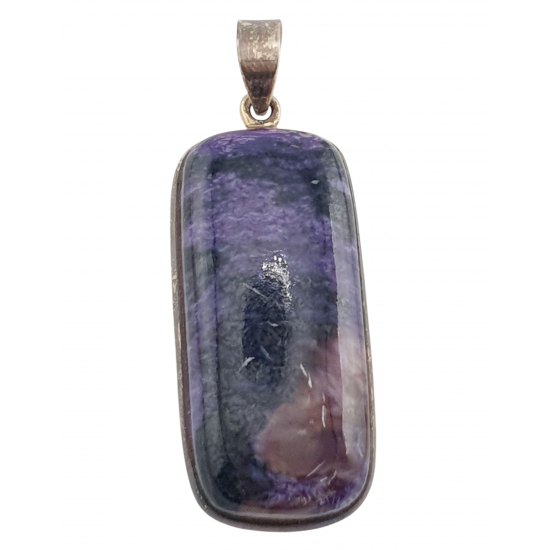 pendant charoite silver pendant charoite silver