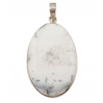 pendant dendrite agate silver
