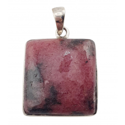 pendant rhodonite silver