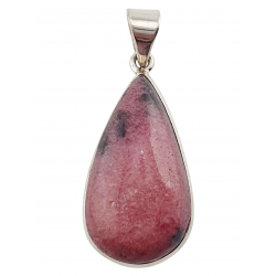 pendant rhodonite silver