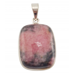pendant rhodonite silver