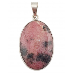 pendant rhodonite silver