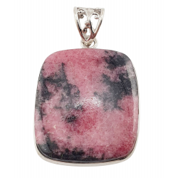 pendant rhodonite silver