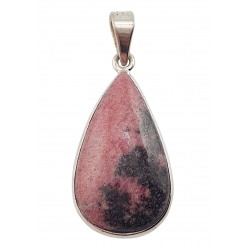 pendant rhodonite silver