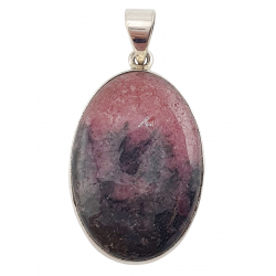 pendant rhodonite silver
