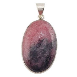 pendant rhodonite silver