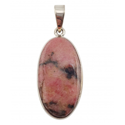 pendant rhodonite silver