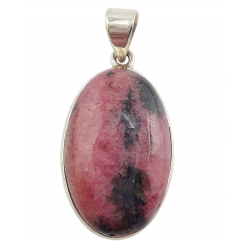 pendant rhodonite silver