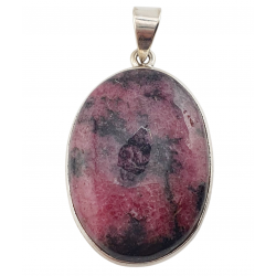 pendant rhodonite silver