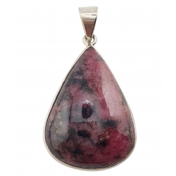 pendant rhodonite silver