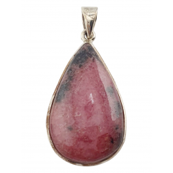 pendant rhodonite silver